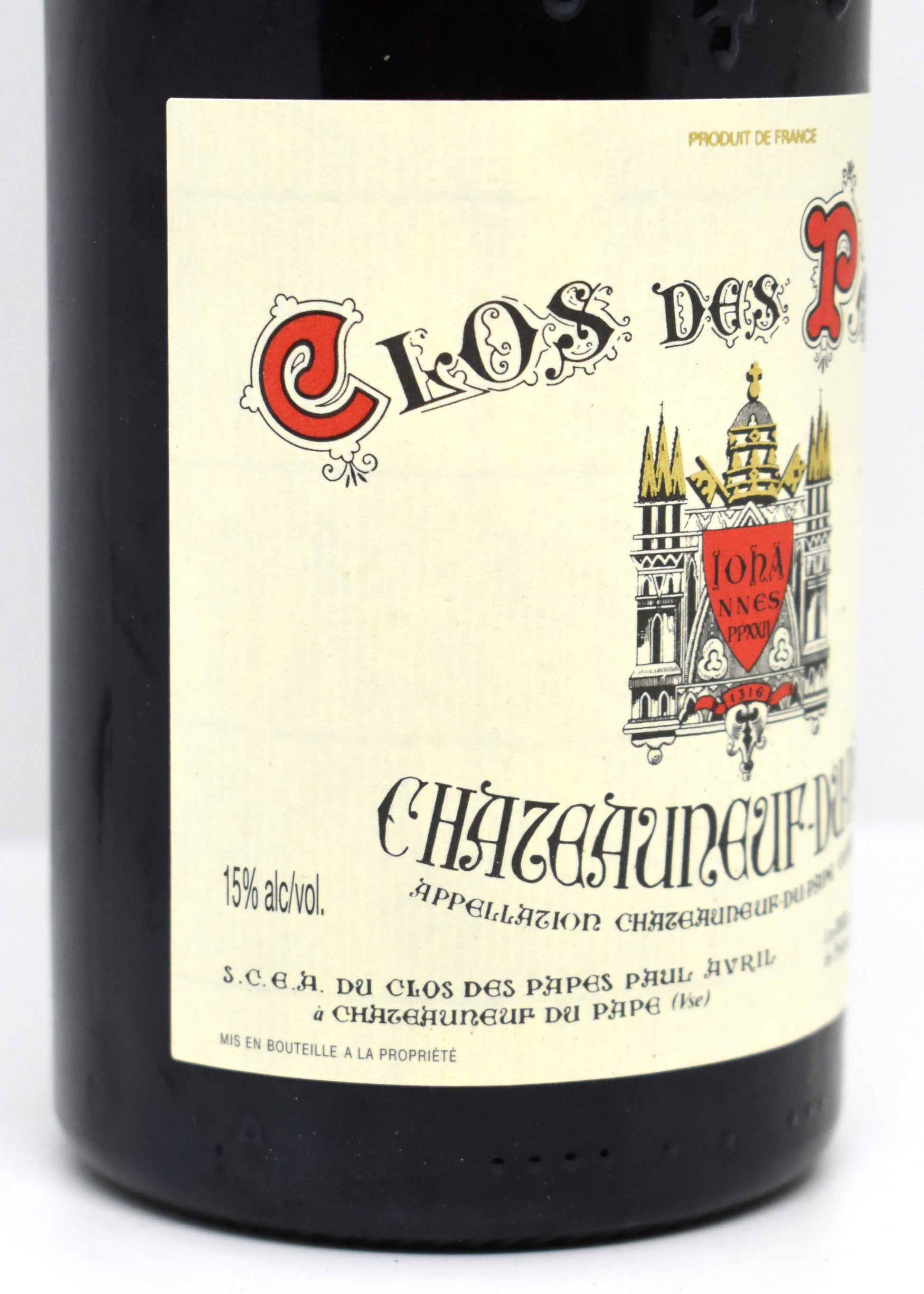 Déguster un grand cru mûr du Rhône 2007 acheter Clos des Papes Paul Avril