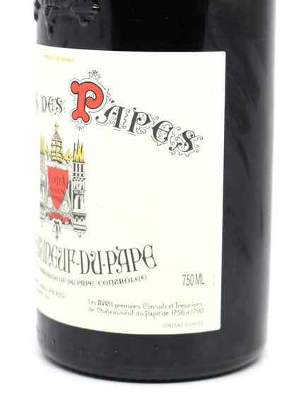 Rare 2007 Clos des Papes Paul Avril perfect condition Swiss cellar provenance