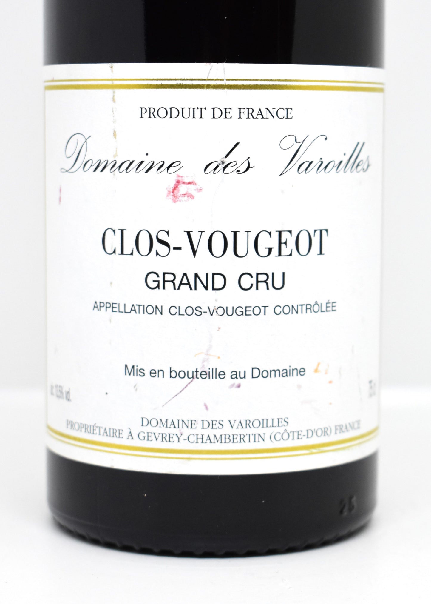 Clos Vougeot 2001 - Domaine des Varoilles