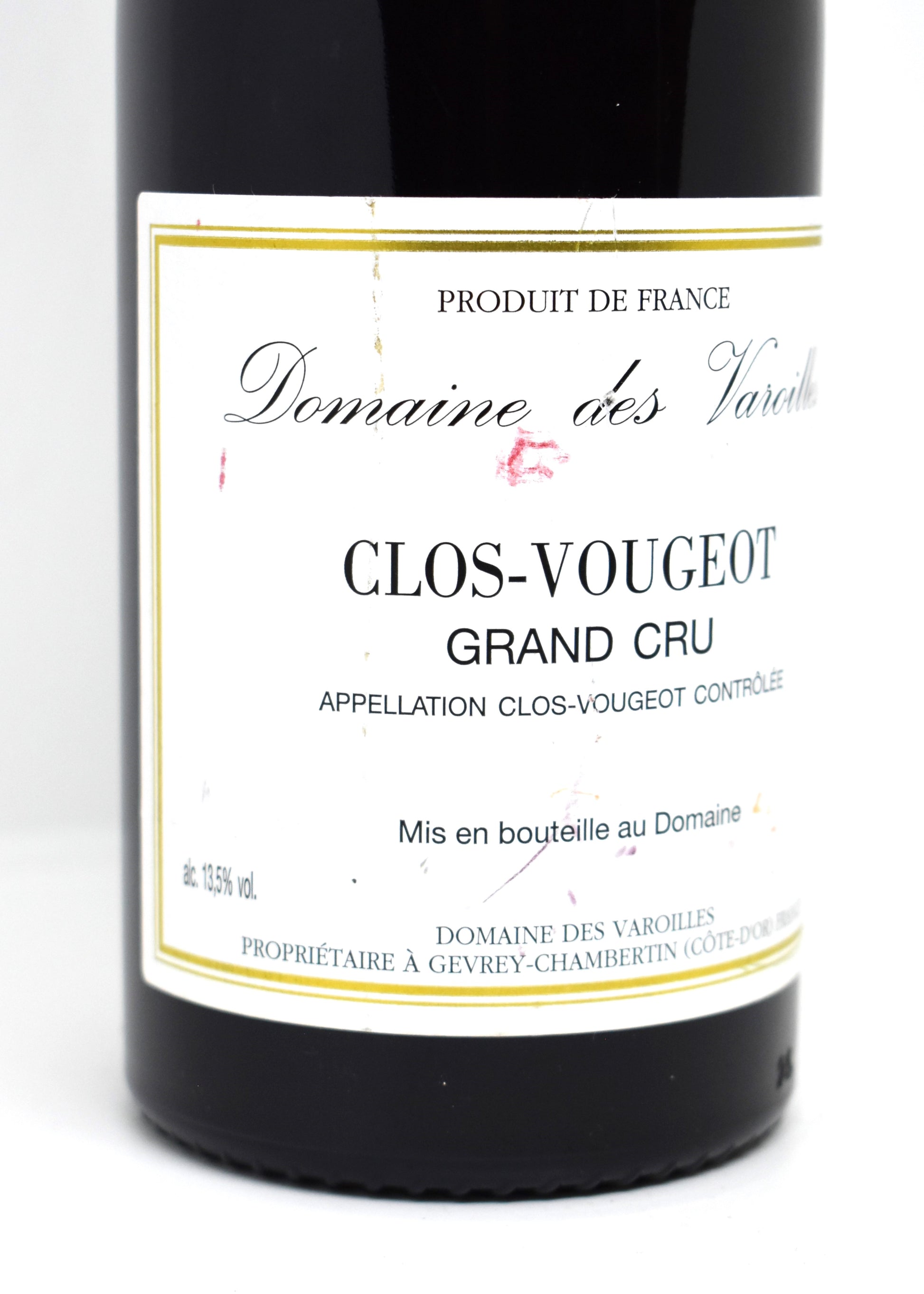 Clos Vougeot 2001 livraison rapide