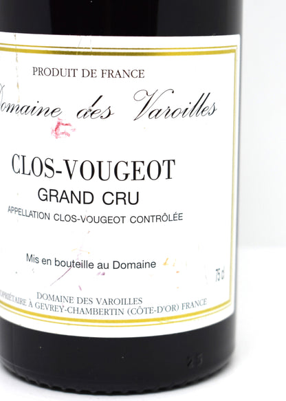 Pinot Noir Clos Vougeot 2001 en cave