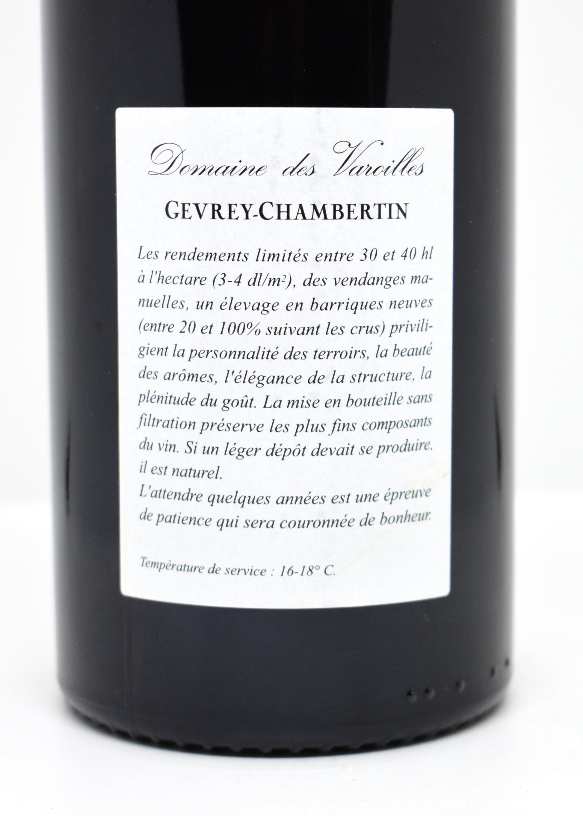 Vin de collection Clos Vougeot Bourgogne