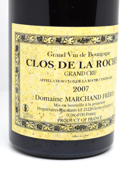 Marchand Frères Morey-Saint-Denis Grand Cru Clos de la Roche 2007 bon état bouteille