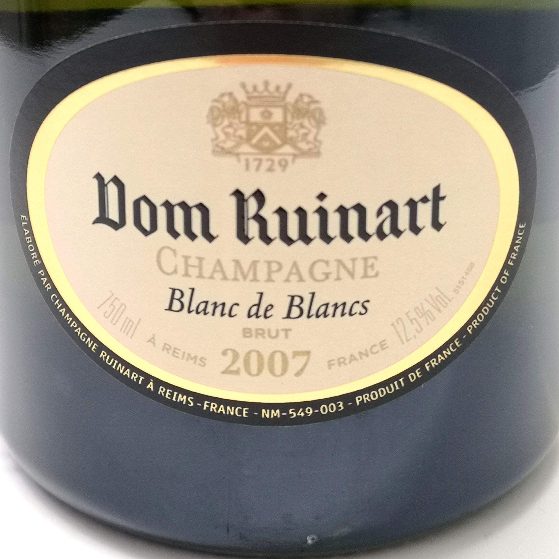 Dom Ruinart 2007 Blanc de Blancs prix ?