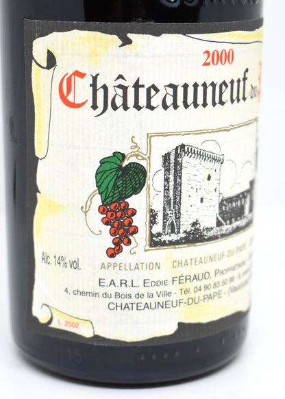 Best 2000 vintage luxury wine gift idea buy a bottle of Châteauneuf du Pape 2000 Eddie Féraud