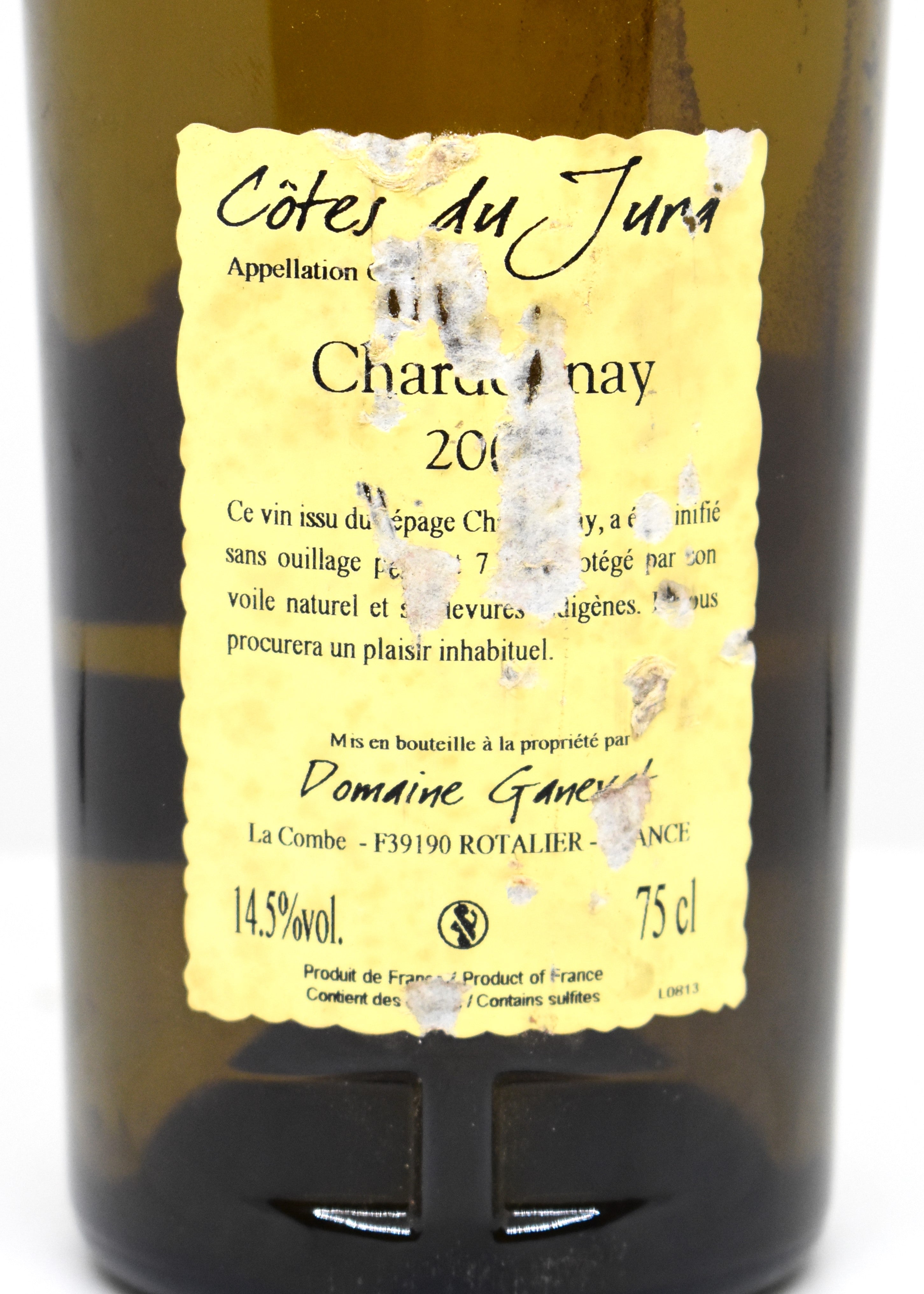 Domaine Ganevat La Cuvée du Pépé 2008 La Cuvée du Pépé 2008 - Jean-François Ganevat - Chardonnay aged 13