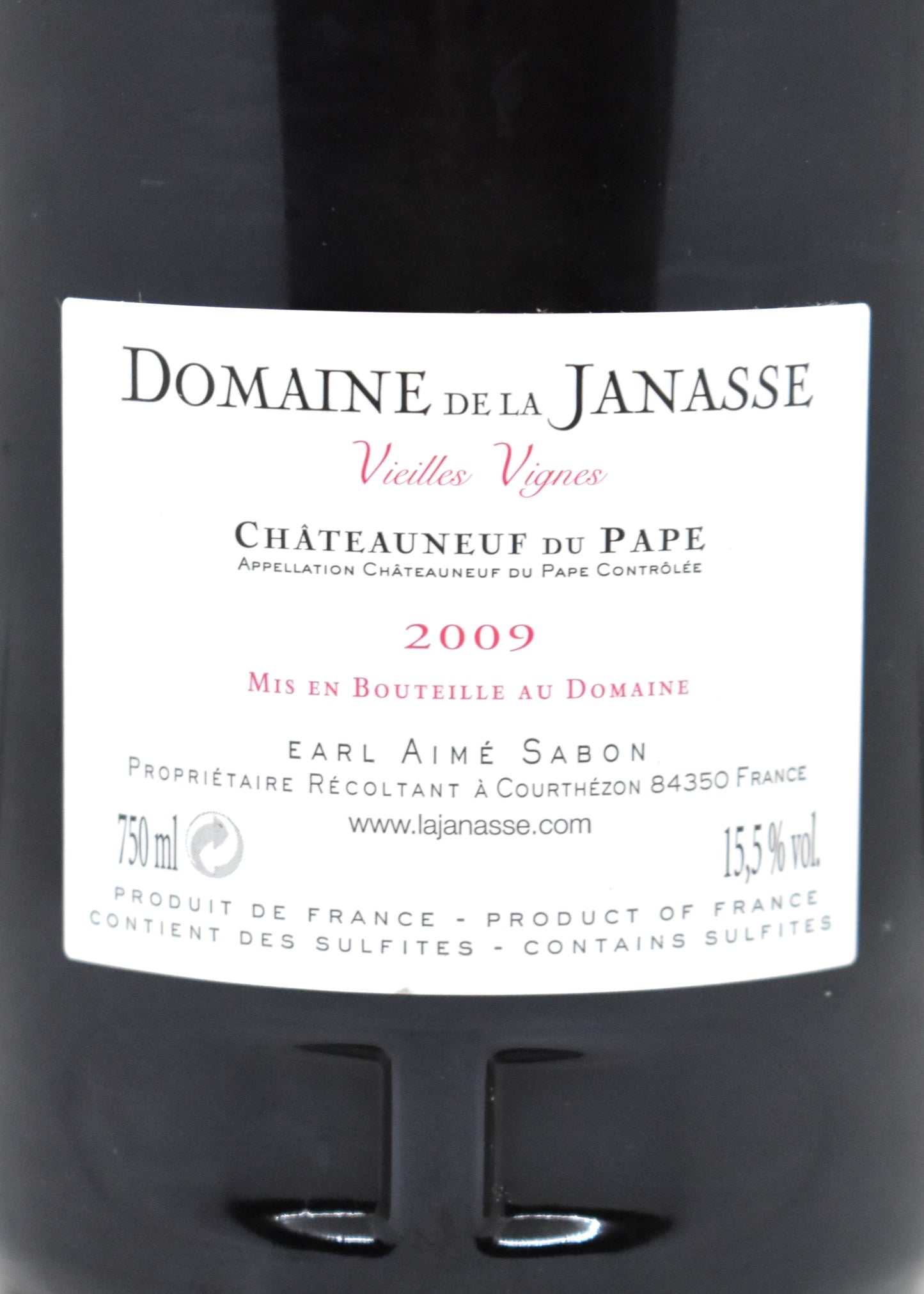 Best 2009 vintage luxury wine gift idea for anniversary Domaine de la Janasse Vieilles Vignes