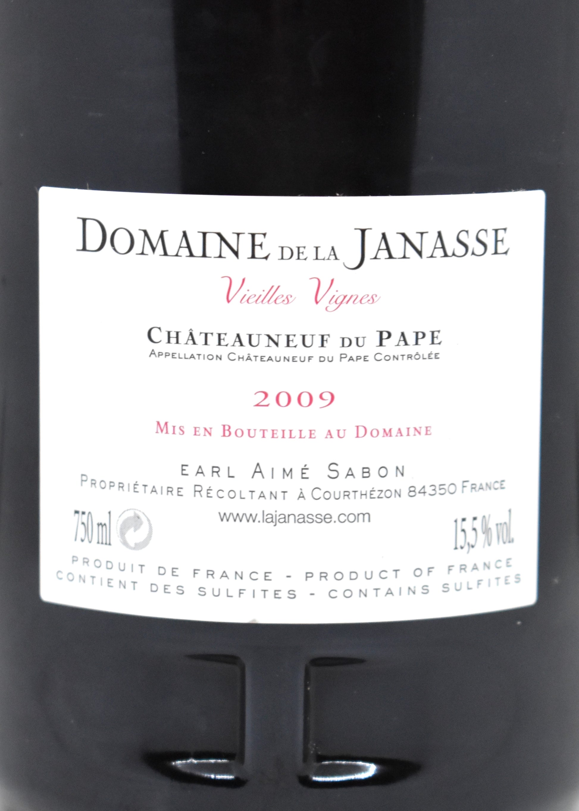 Best 2009 vintage luxury wine gift idea for anniversary Domaine de la Janasse Vieilles Vignes