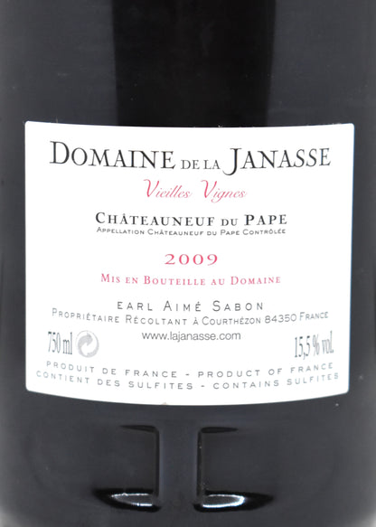 Best 2009 vintage luxury wine gift idea for anniversary Domaine de la Janasse Vieilles Vignes