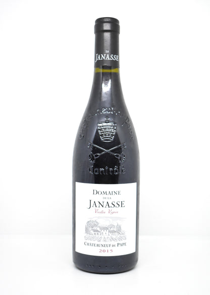 Flacon rare de collection Rhône sud Domaine de la Janasse Vieilles Vignes 2015 provenance cave suisse