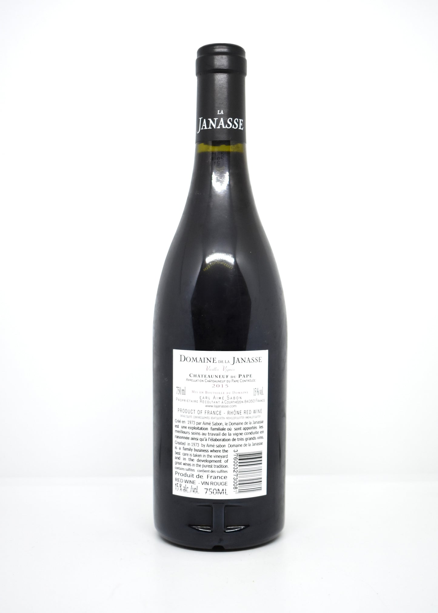 Perfect 98 points Wine Advocate rating Domaine de la Janasse Châteauneuf du Pape Vieilles Vignes 2015