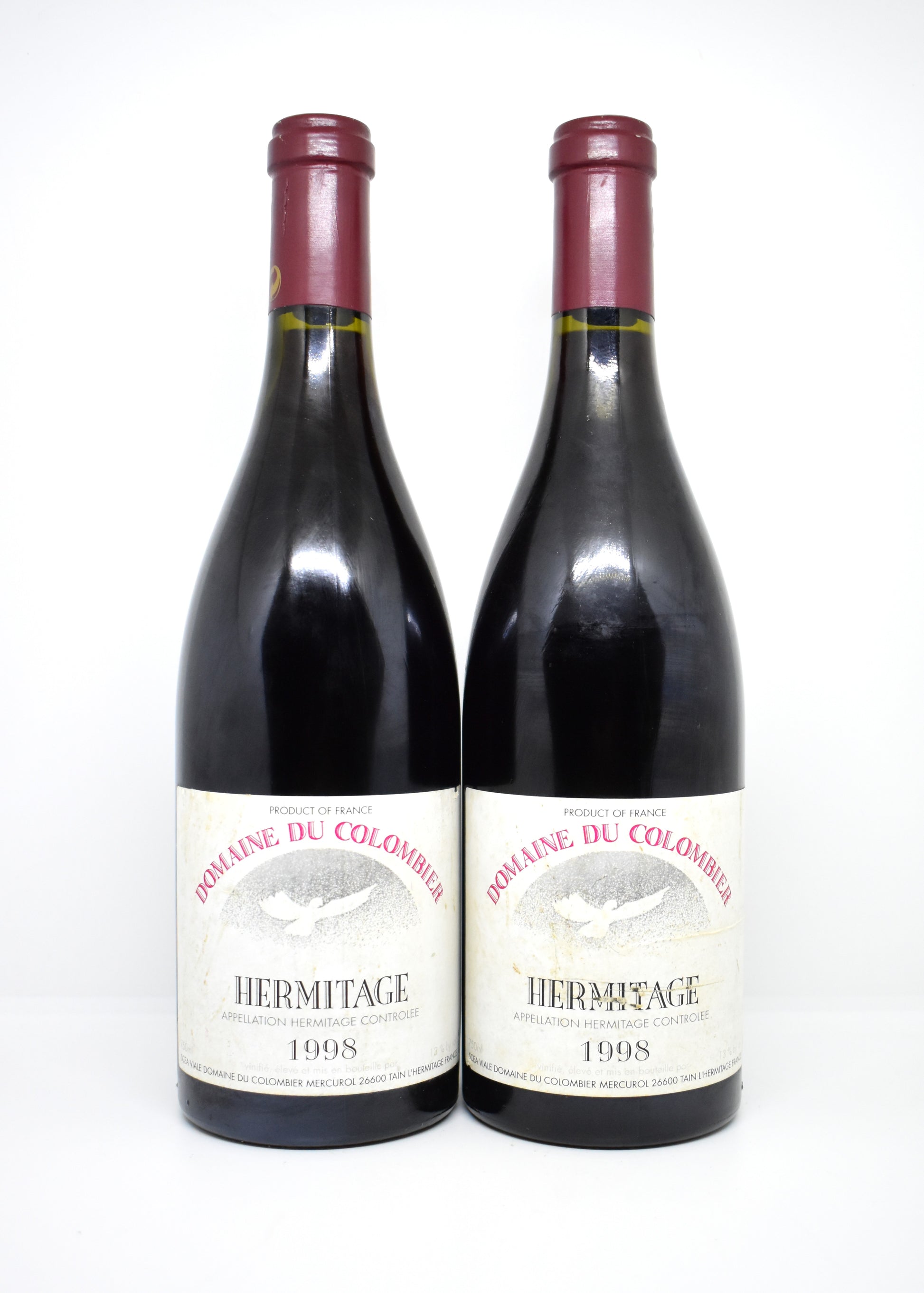 Hermitage Colombier 1998 - Vue rapprochée du goulot et de la capsule d'origine