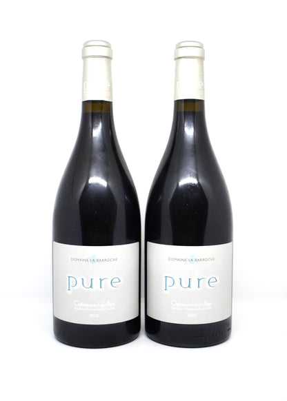 Flacon rare 100 pour cent Grenache centenaire sur sable Domaine la Barroche Pure 2005