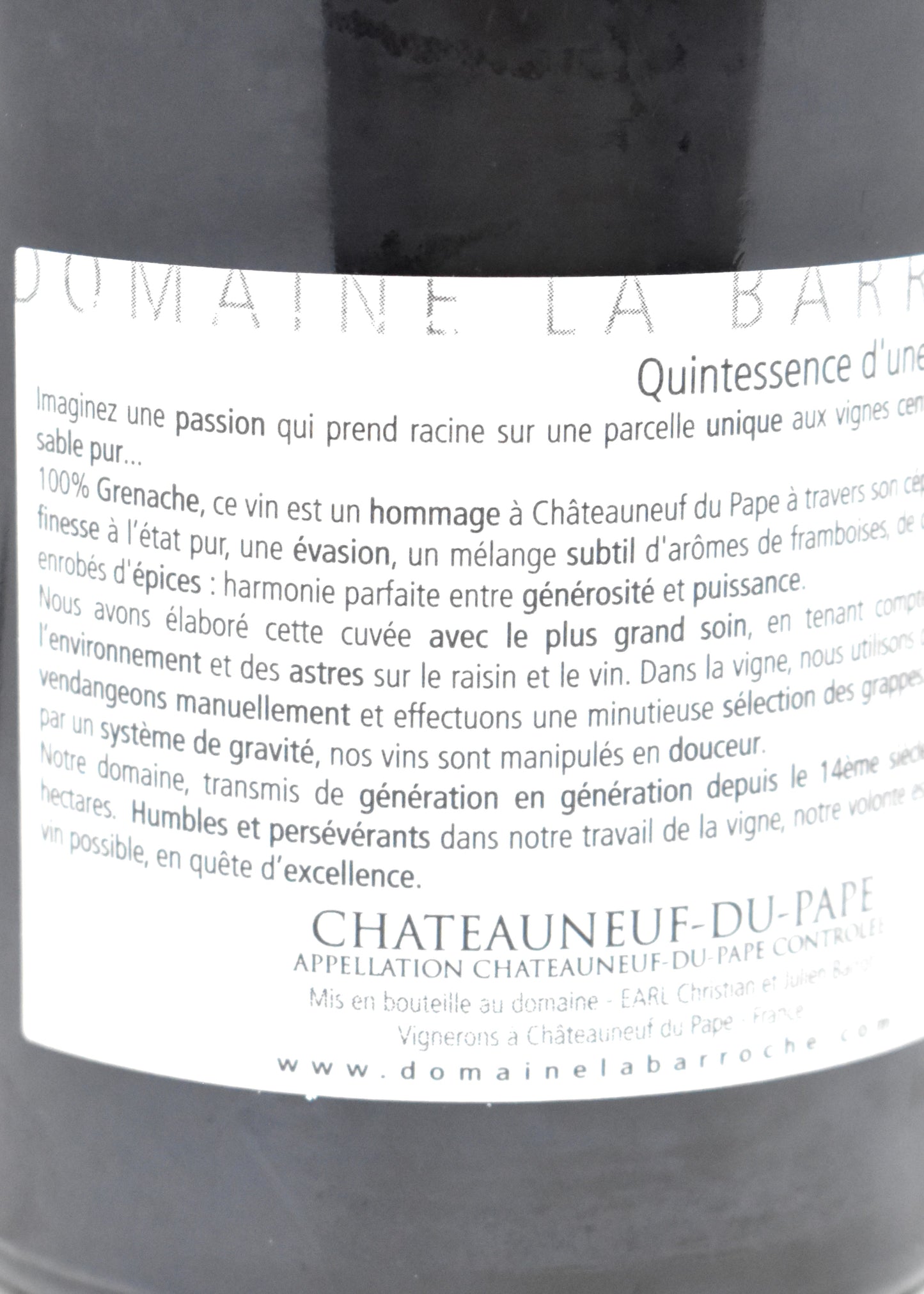 Buy La Barroche Pure 2005 100 Parker points