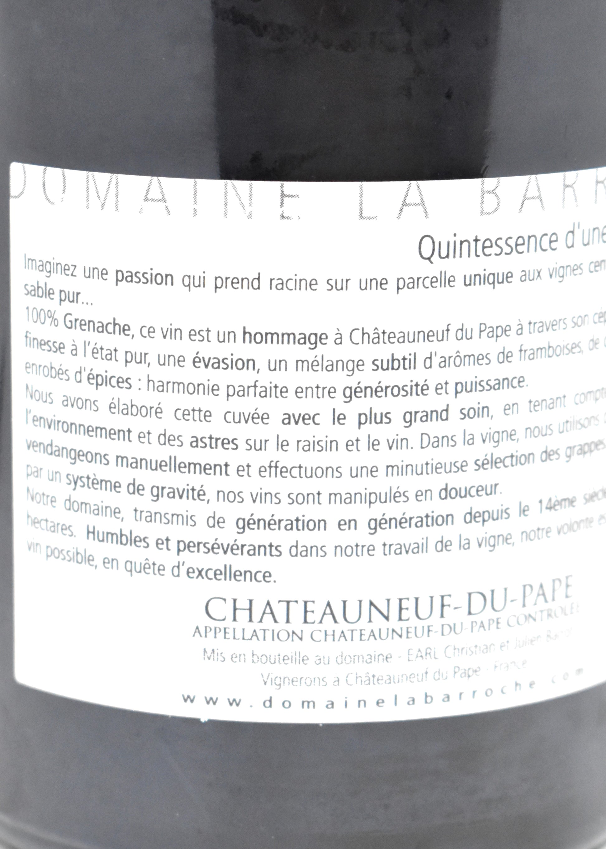 Buy La Barroche Pure 2005 100 Parker points
