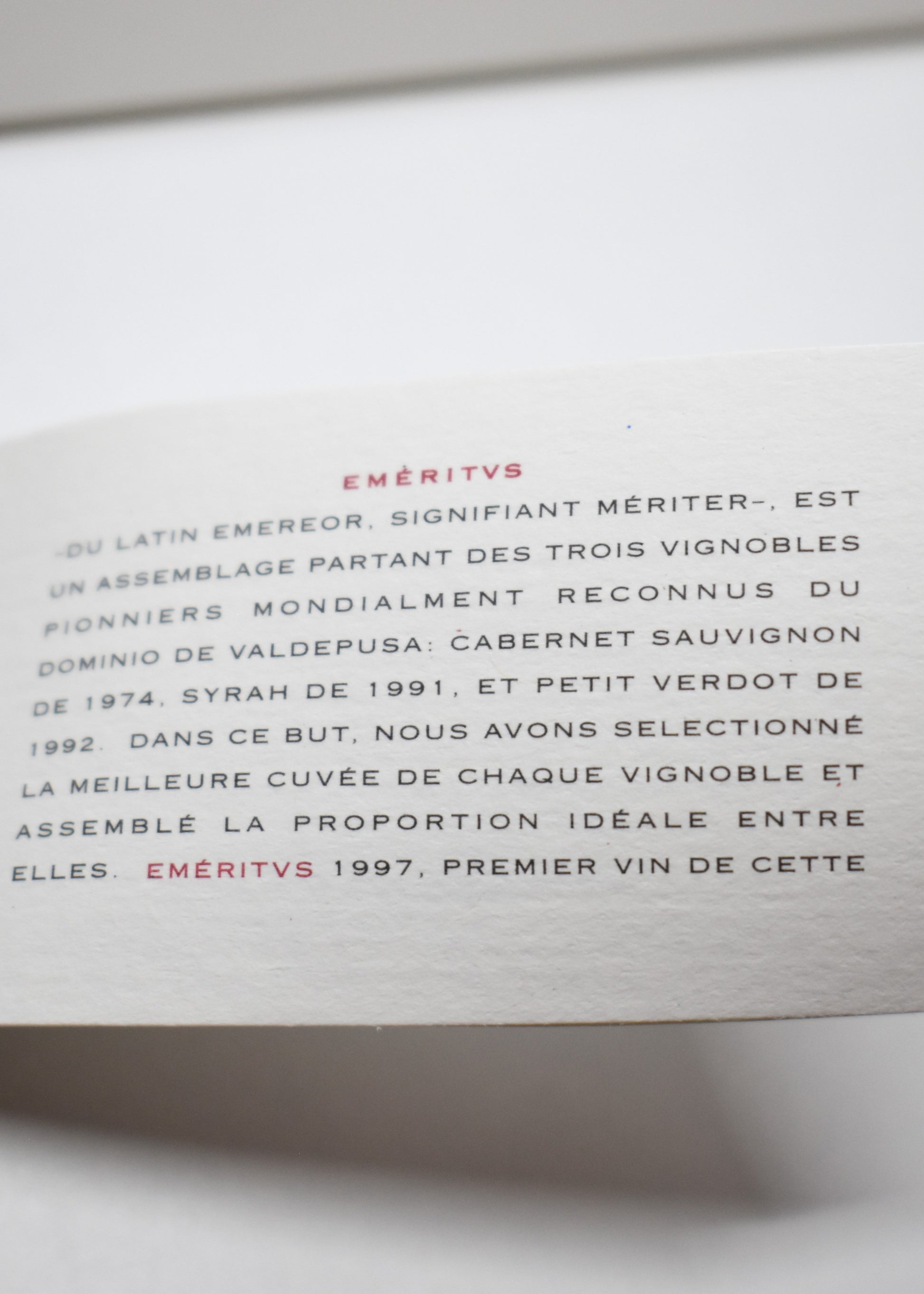 Offrir vin espagnol de 1997
