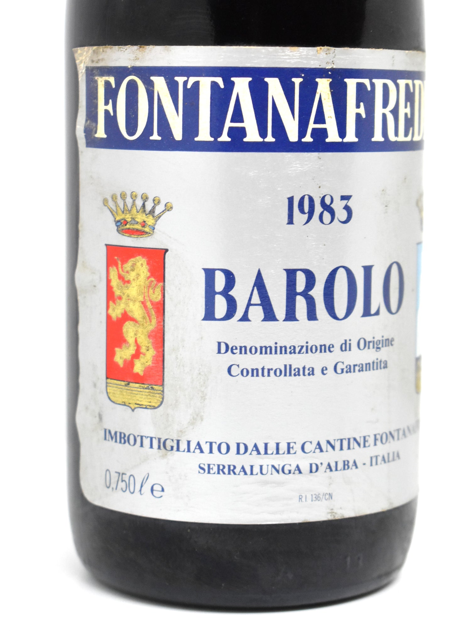 Achat grand cru 1983 livraison sécurisée France Suisse - Barolo Fontanafredda 1983