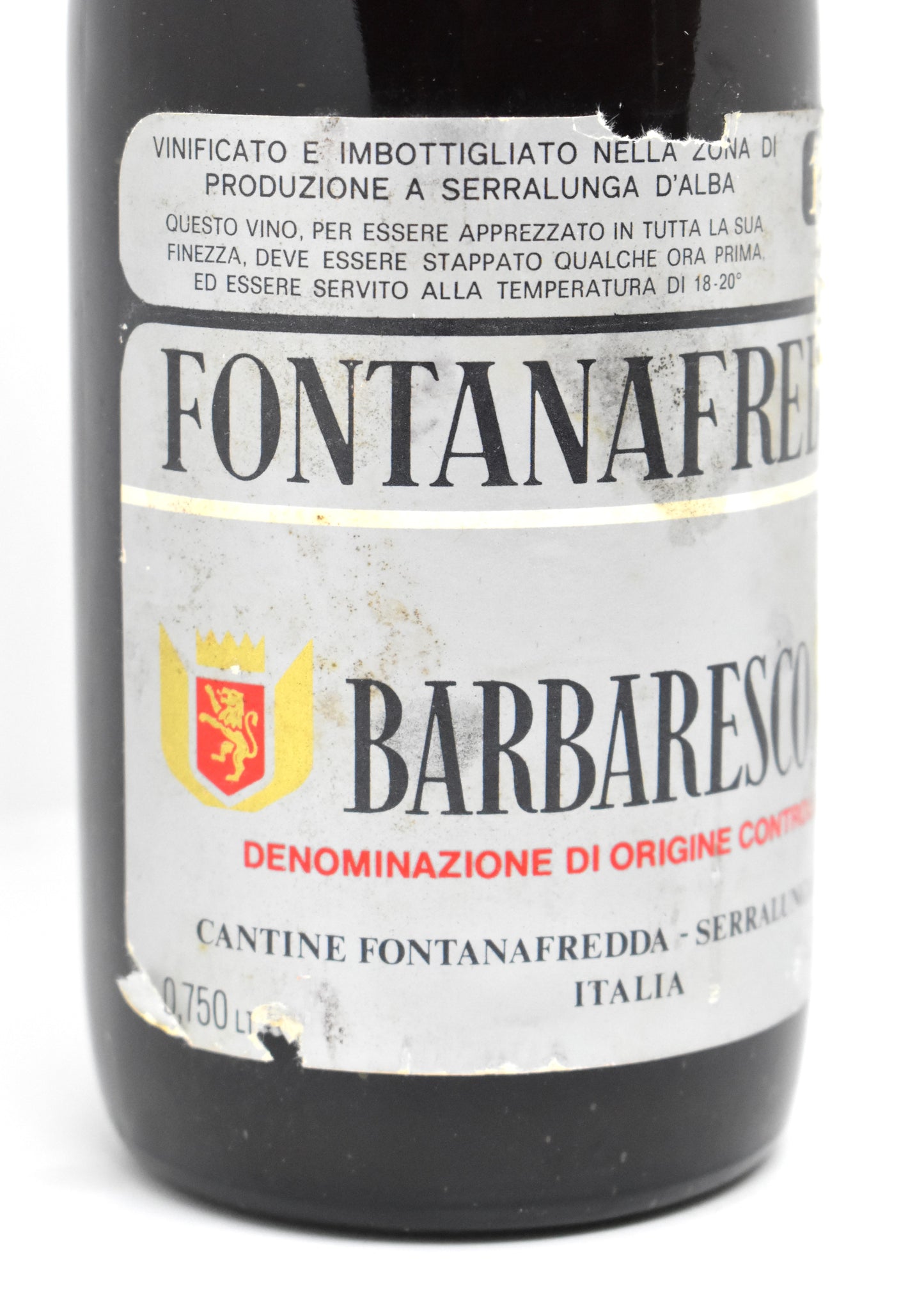 100% Nebbiolo from the 1974 vintage: aging potential.