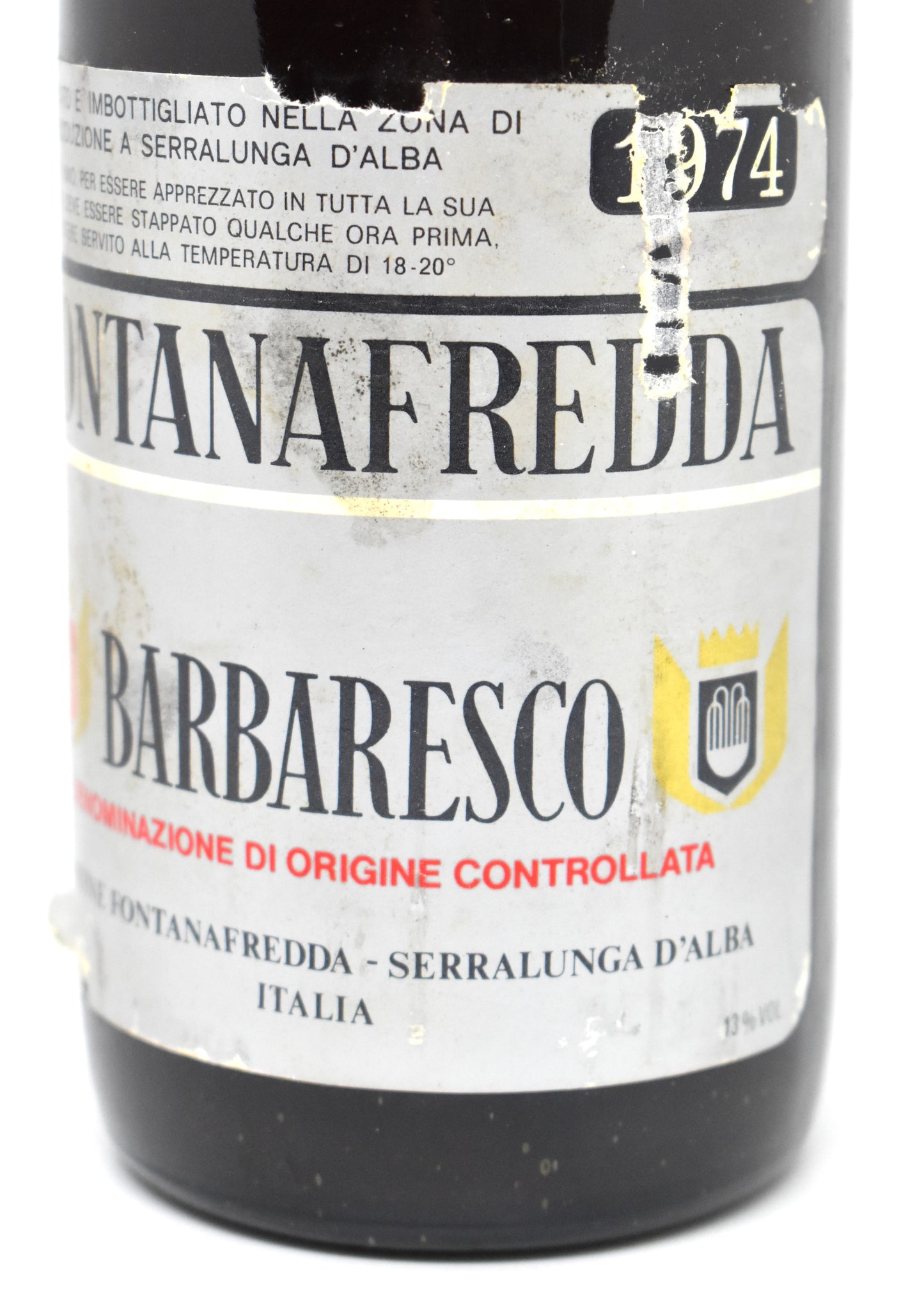 Acheter vin Italien de 1974. Un Barbaresco du Piemont !