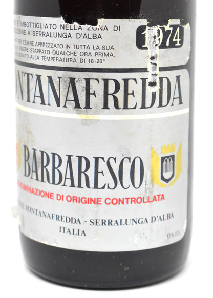 Acheter vin Italien de 1974. Un Barbaresco du Piemont !