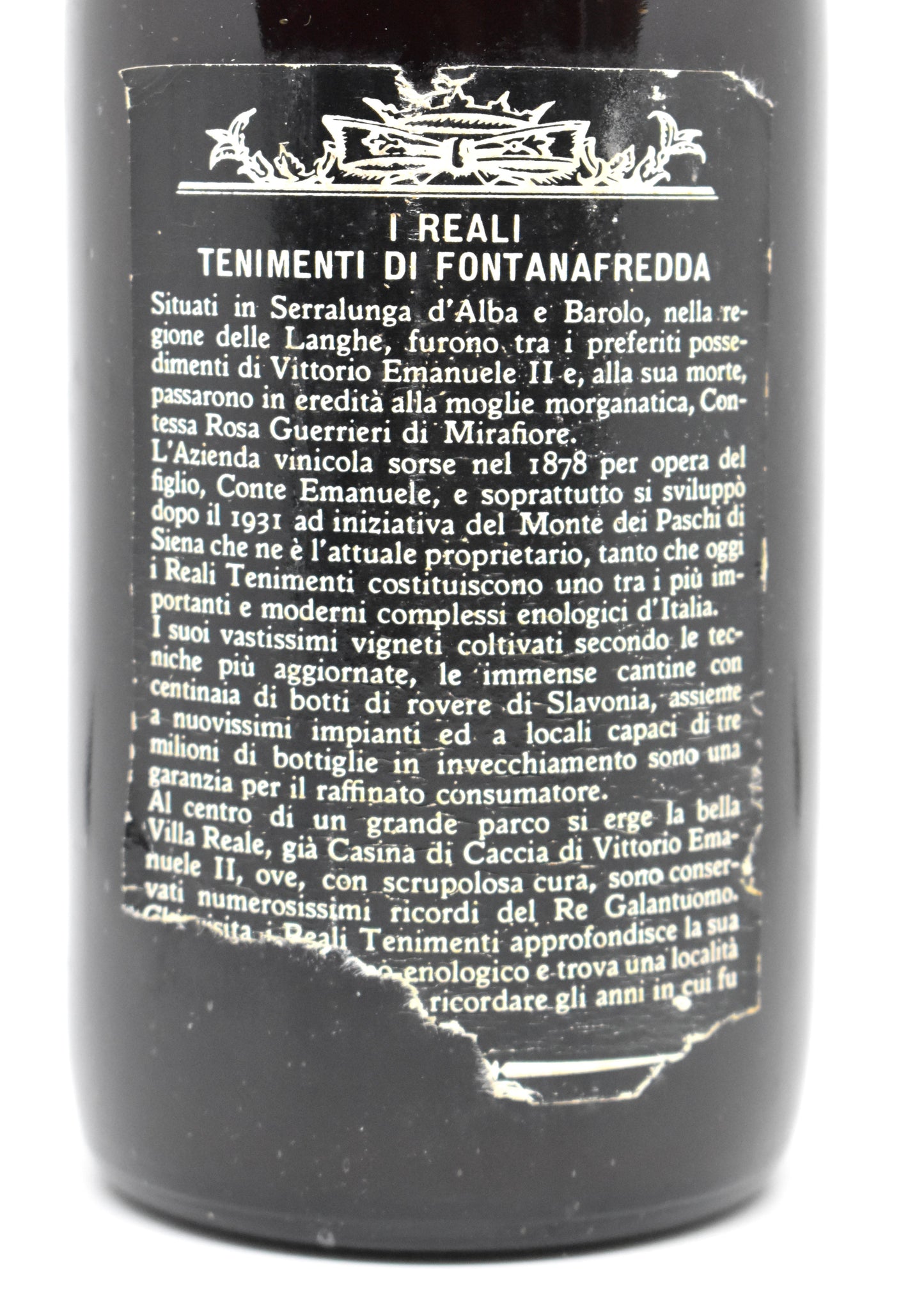 History of the Fontanafredda winery and its Royal connection.