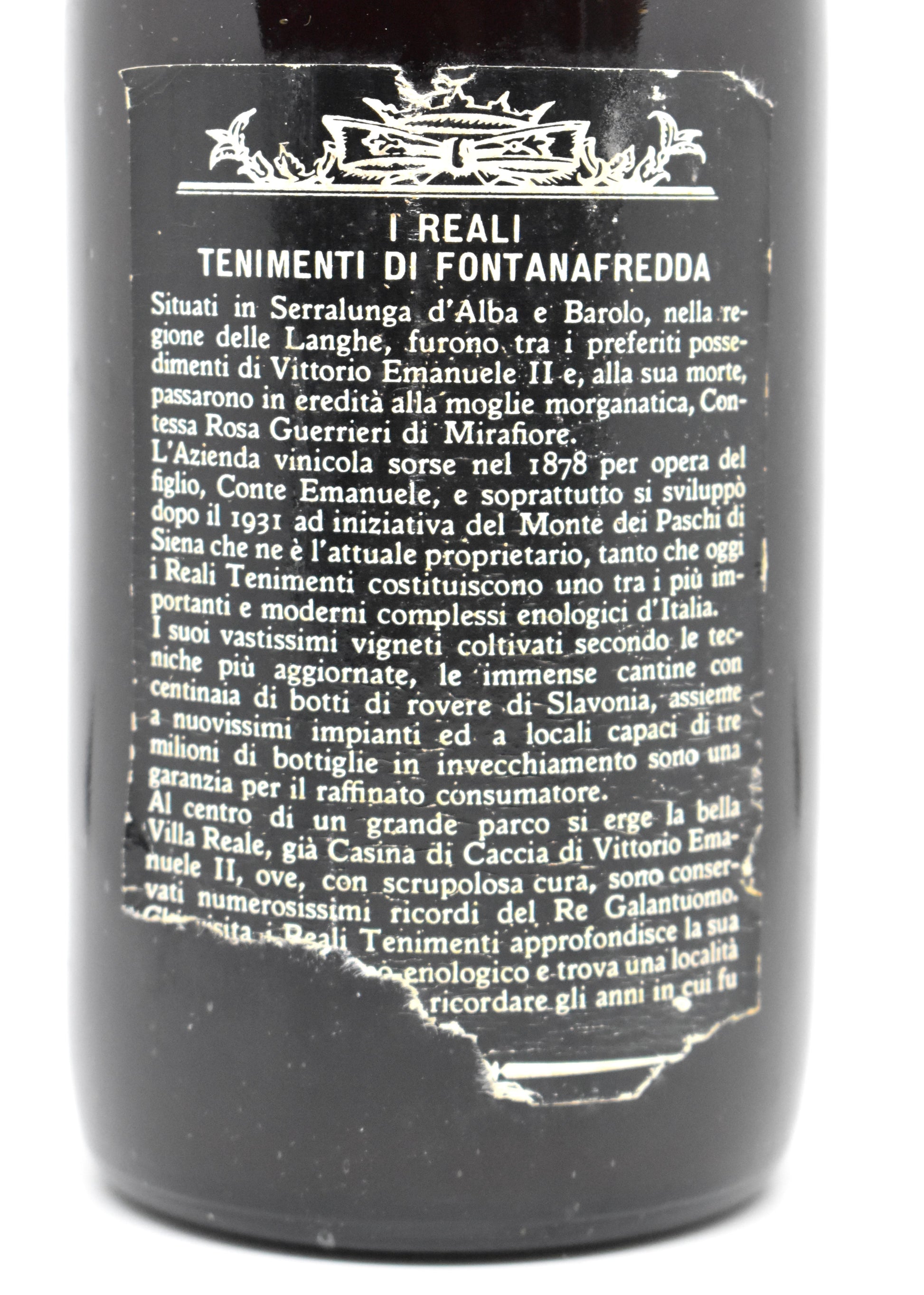 History of the Fontanafredda winery and its Royal connection.