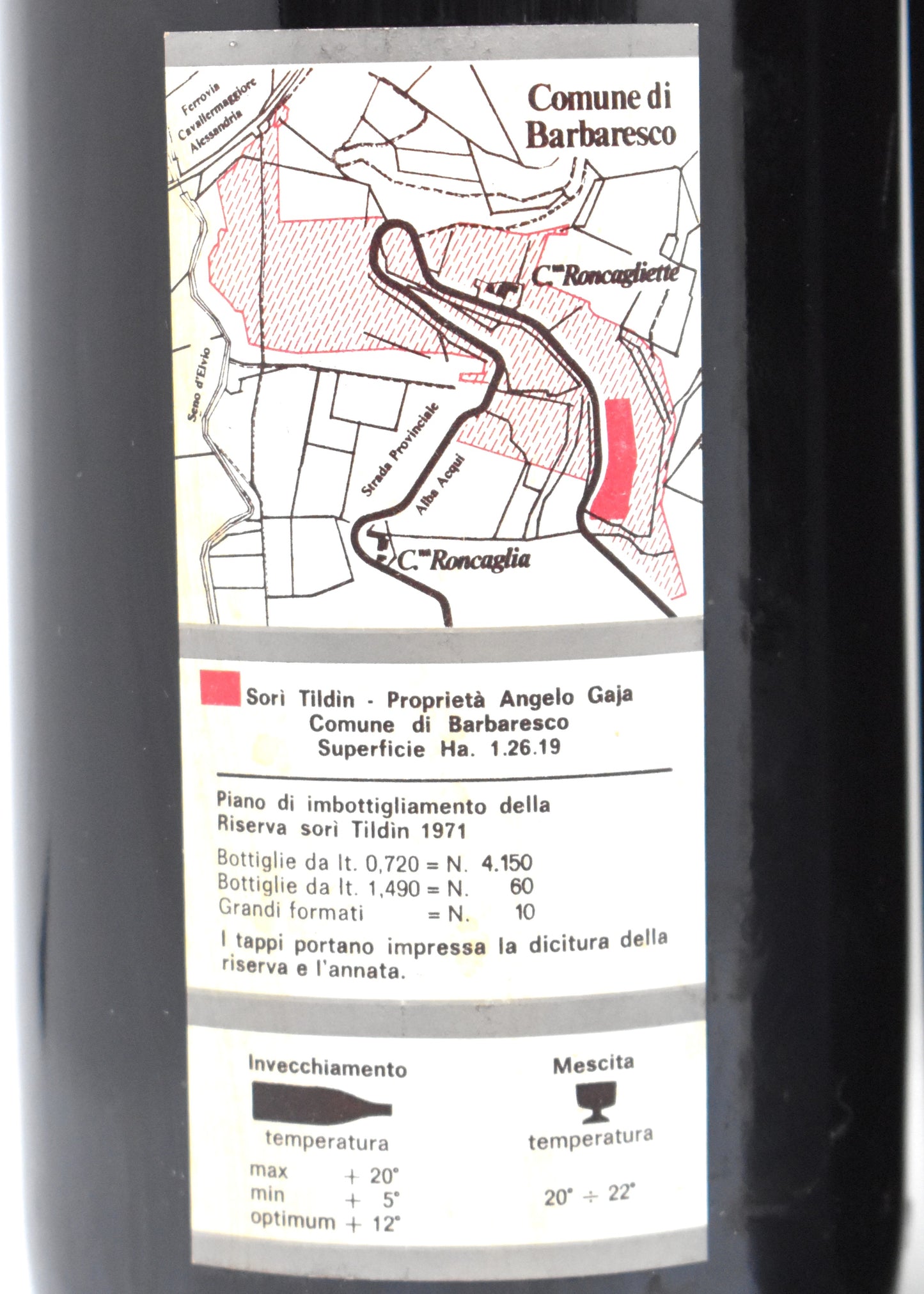 Vin italien de collection 1971