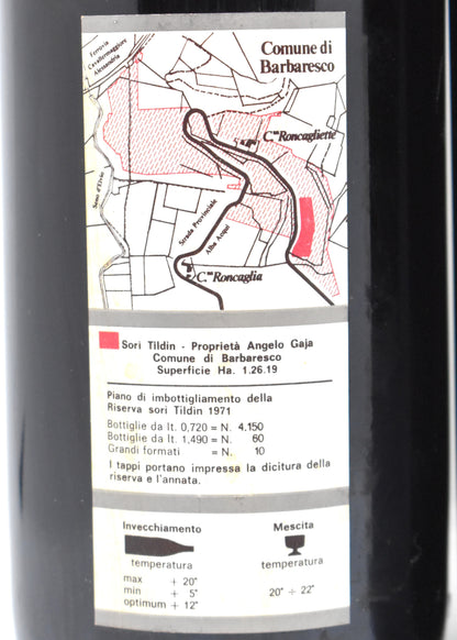 Vin italien de collection 1971