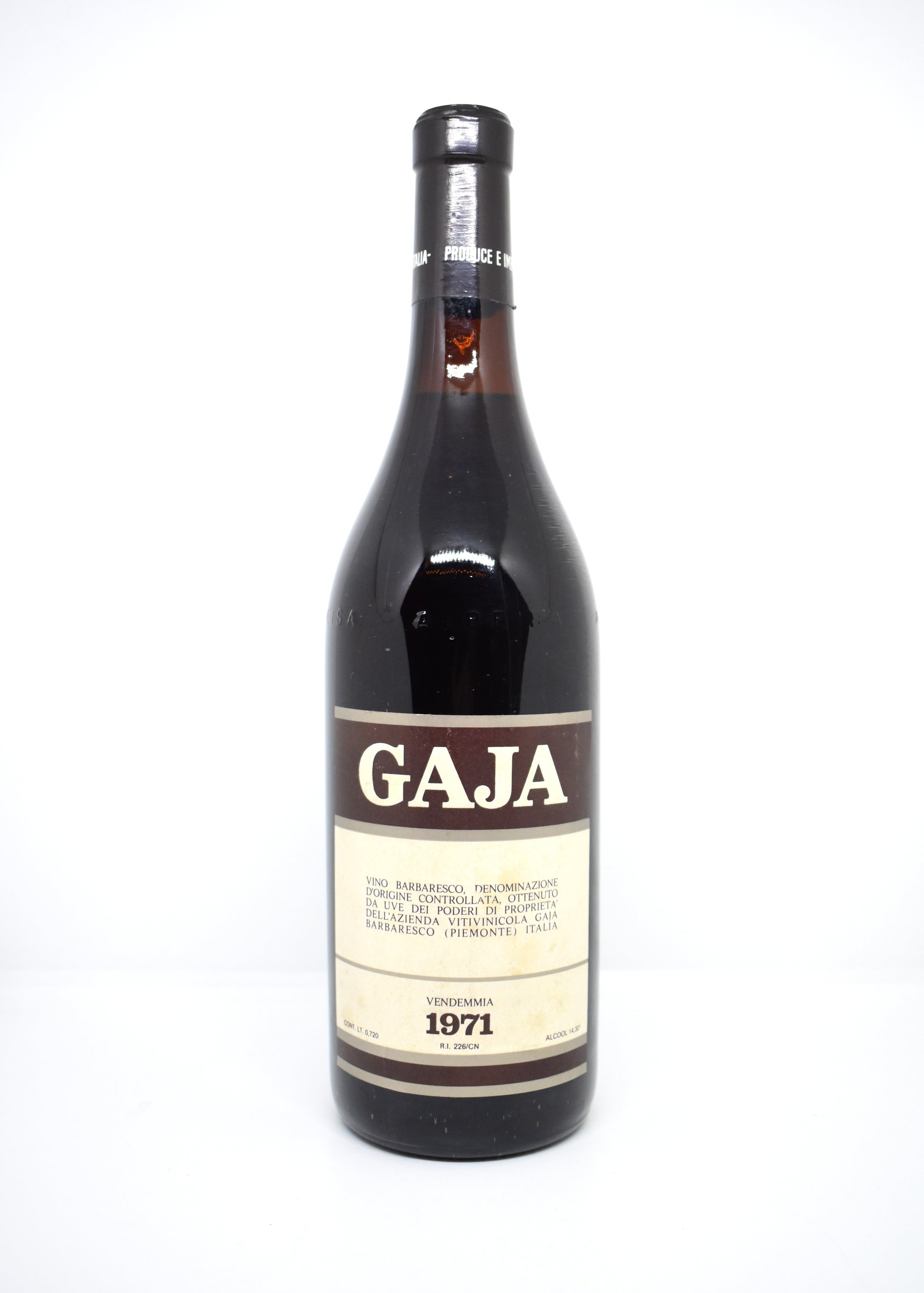 Acheter Gaja Barbaresco 1971