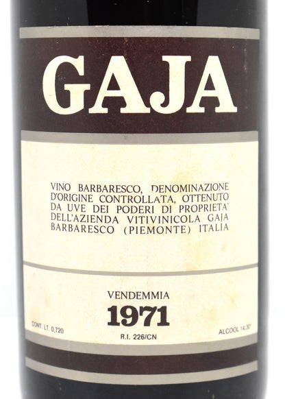 Vin Piémont exceptionnel 1971