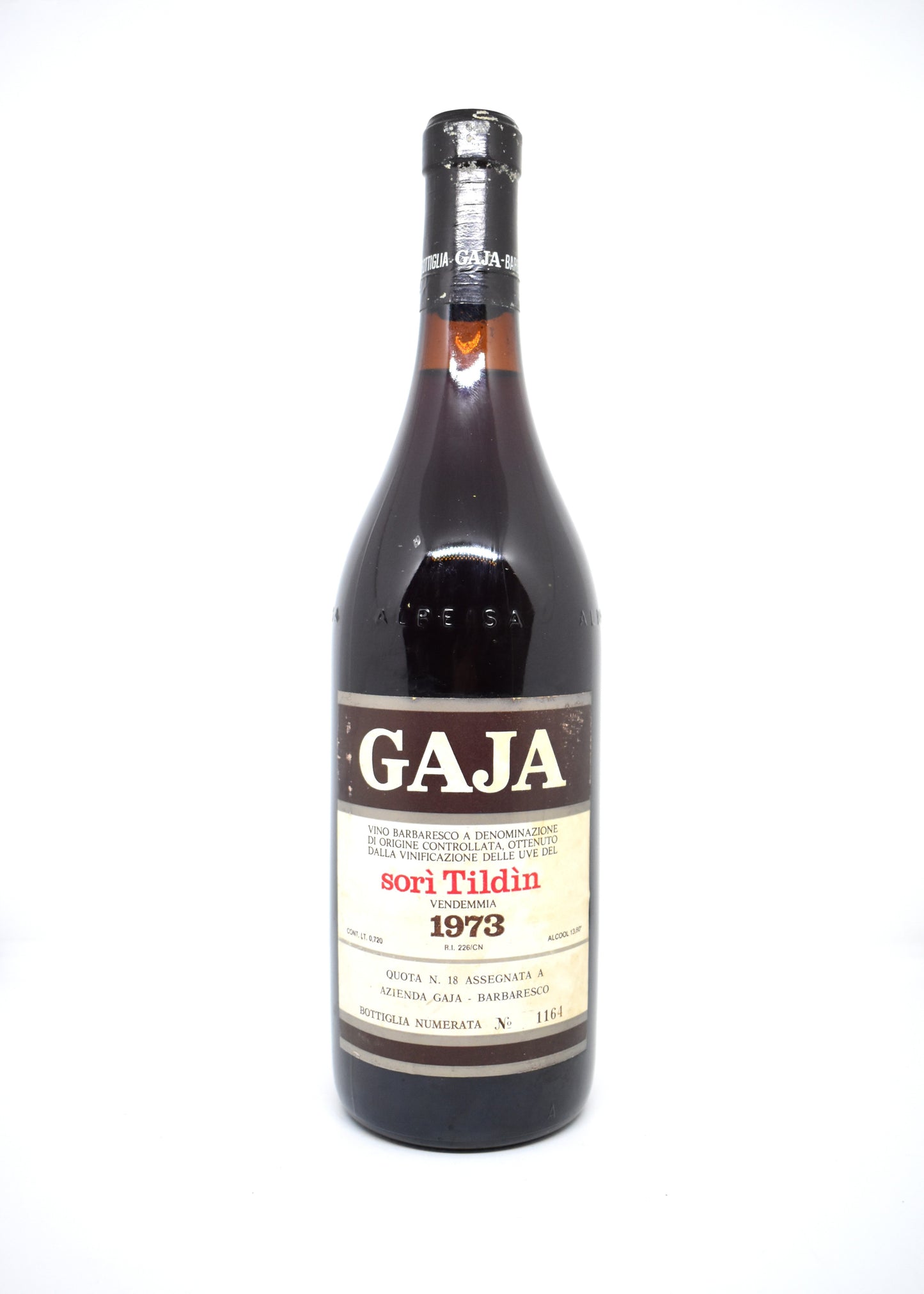 Vin Piémont 1973 Gaja rare