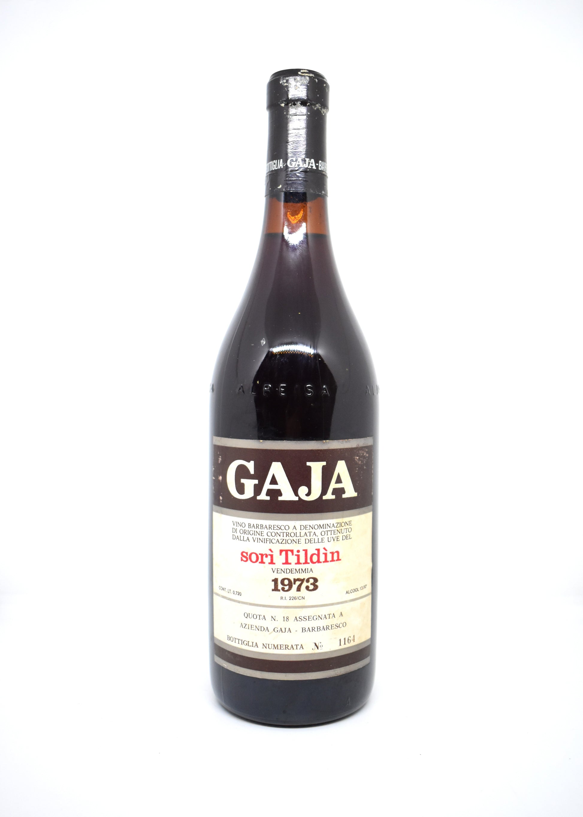Vin Piémont 1973 Gaja rare
