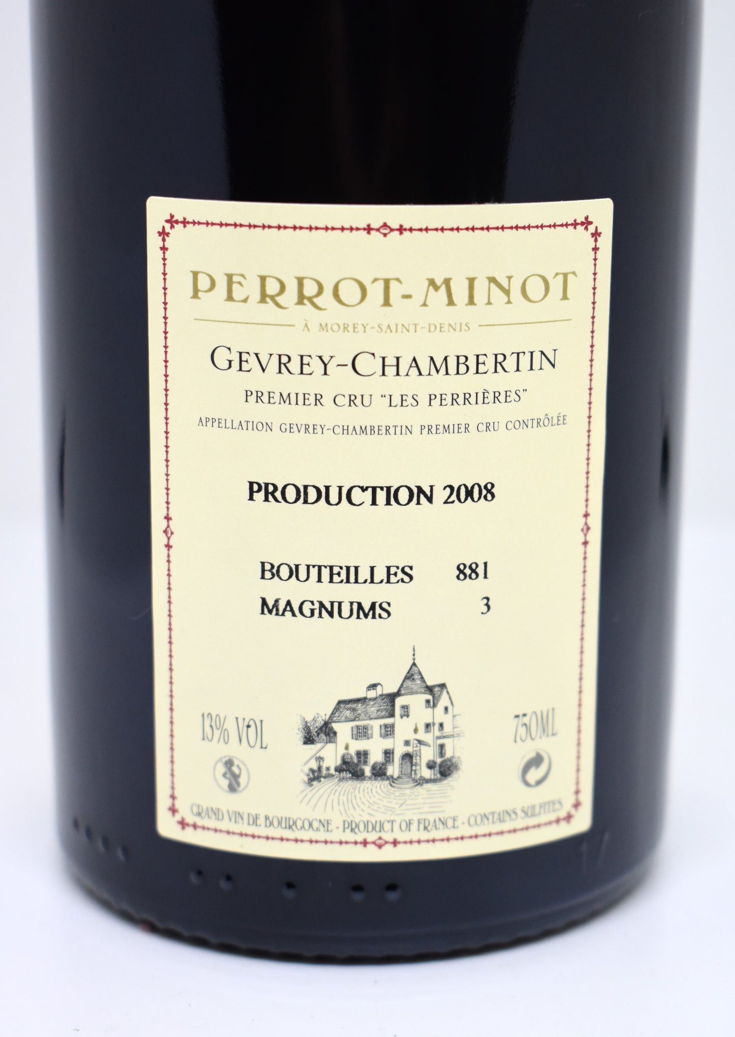 Bourgogne 2008 rare, Les Perrières 1er cru - Domaine Perrot-Minot
