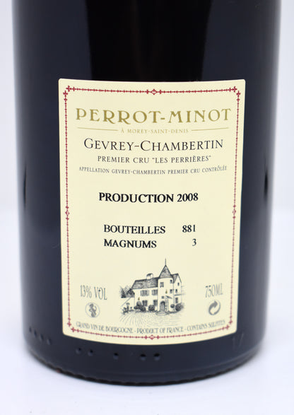 Bourgogne 2008 rare, Les Perrières 1er cru - Domaine Perrot-Minot