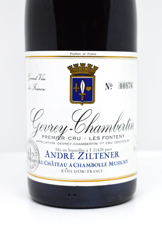 Gevrey-Chambertin 1er Cru Les Fonteny 1998 – André Ziltener