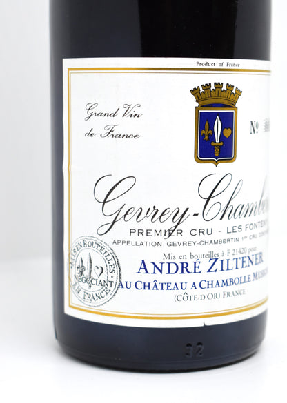 Meilleur prix Gevrey-Chambertin 1er Cru Les Fonteny 1998 – André Ziltener