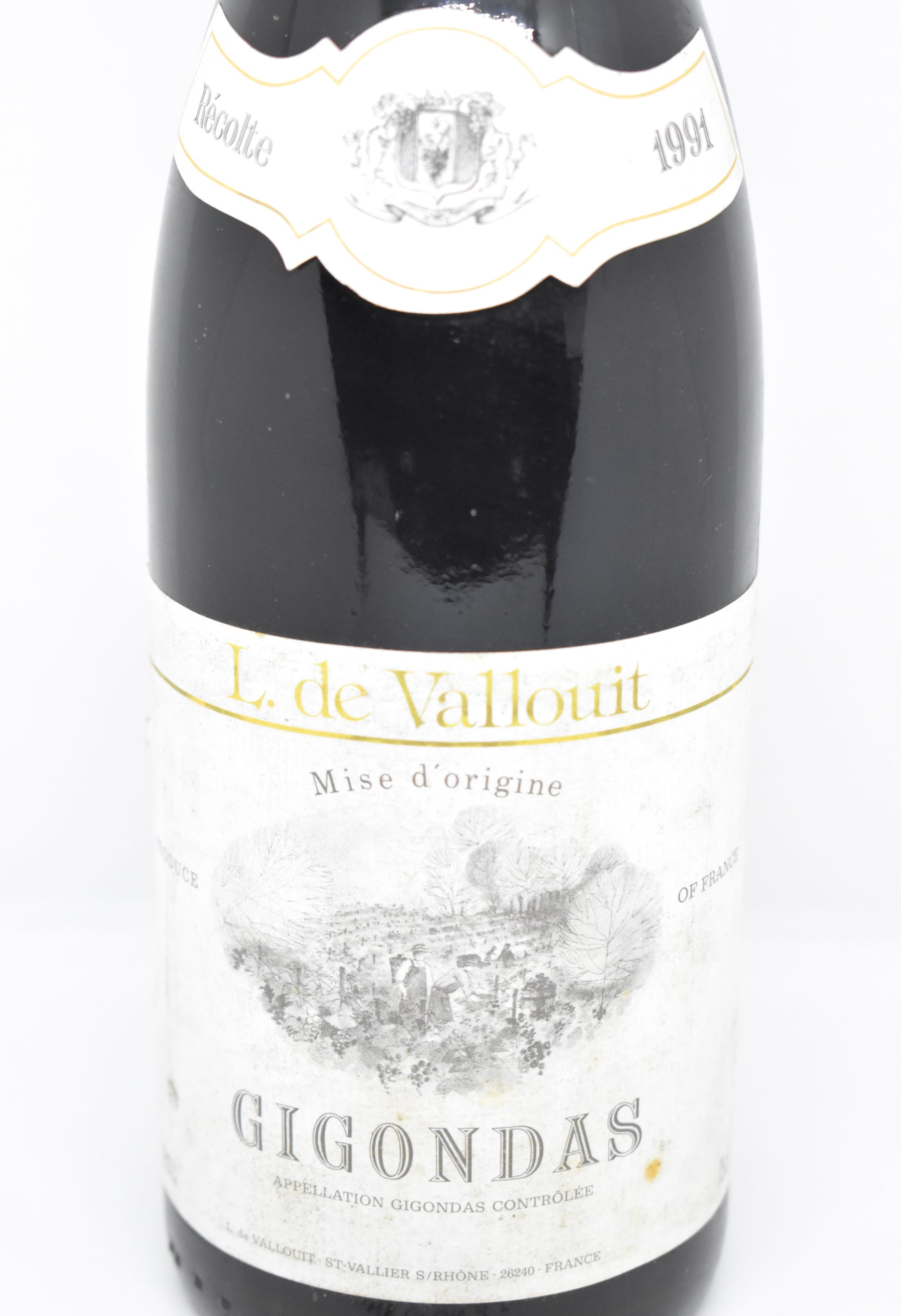 Vin du Rhône Sud 1991 parfait pour garde