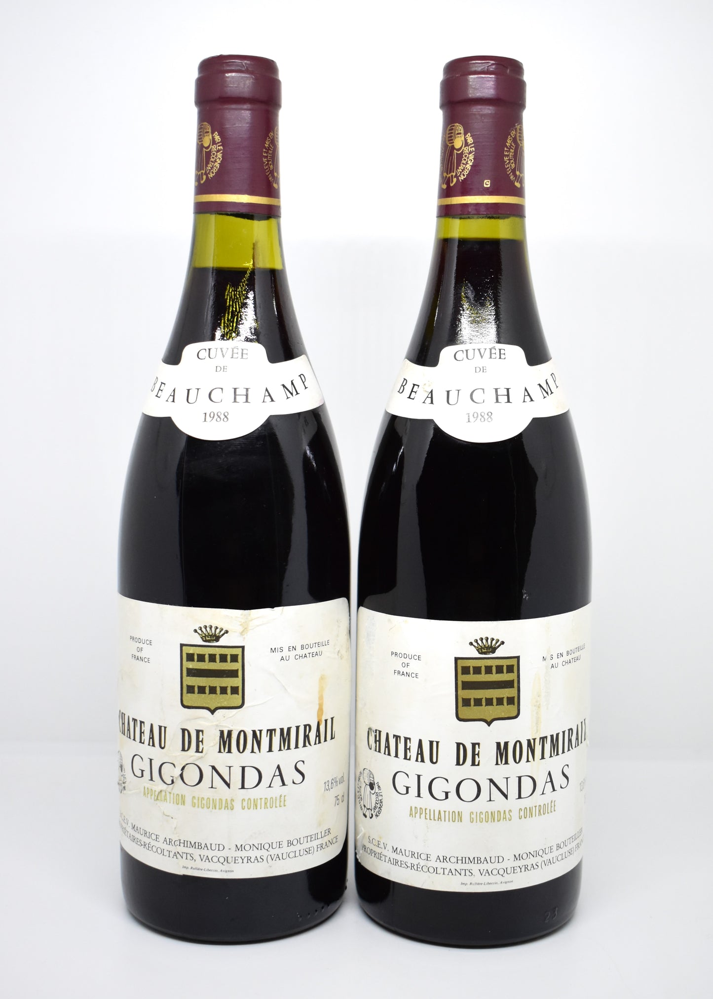 Vin rare millésime 1988 Rhône