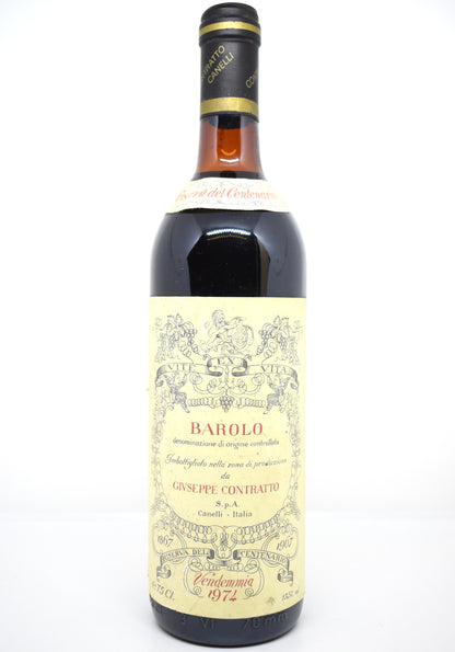 Bouteille Barolo 1974 Giuseppe Contratto Riserva del Centenario