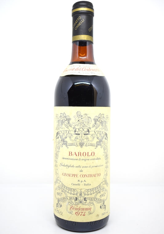 Bouteille Barolo 1974 Giuseppe Contratto Riserva del Centenario