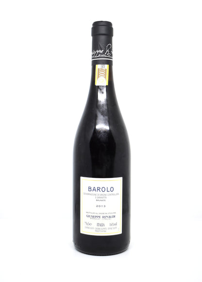 Bouteille de collection vin rare du Piémont Rinaldi Barolo Brunate 2013 cave amateur suisse