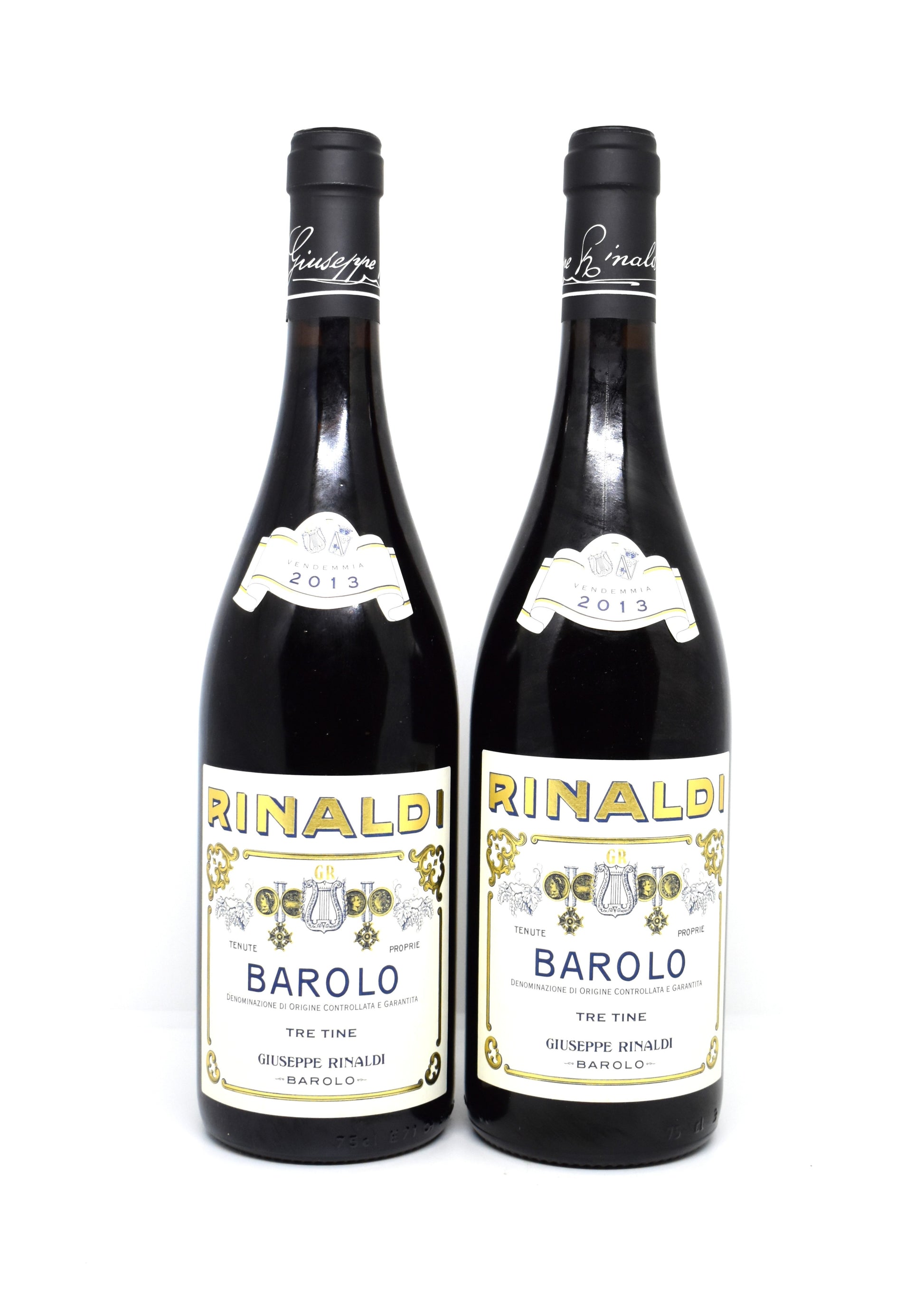 Bouteille de collection vin rare du Piémont Rinaldi Barolo Tre Tine 2013 cave amateur suisse
