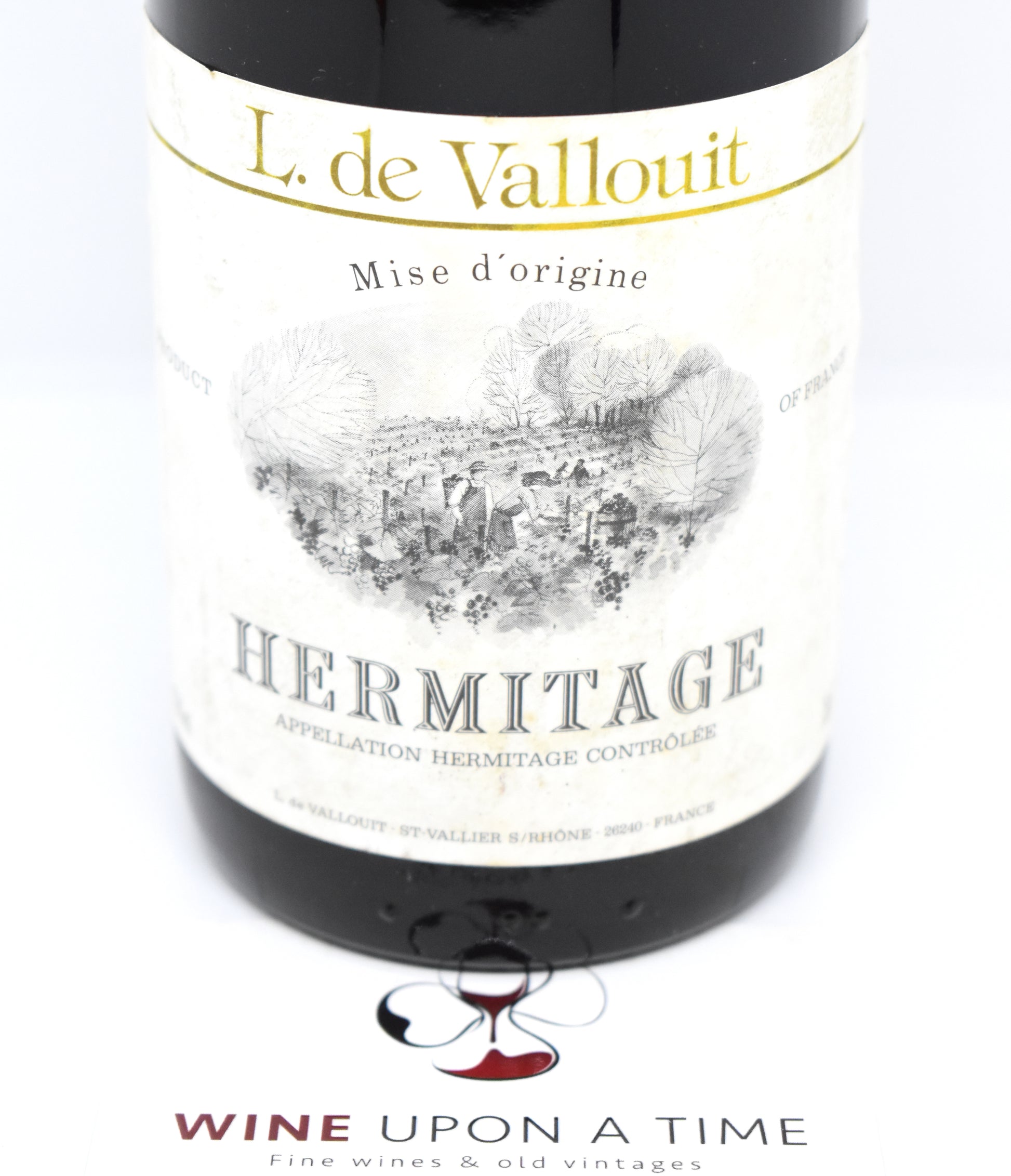 Commander vin Rhône 1989 pour anniversaire - Hermitage Rouge Domaine Vallouit