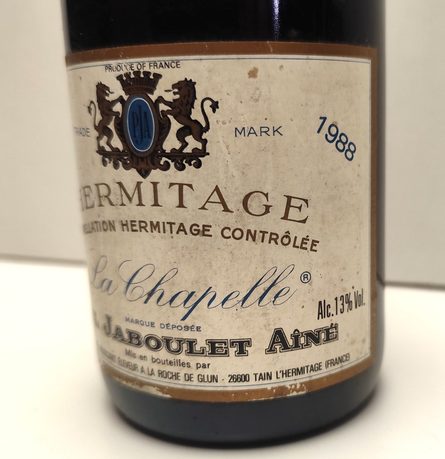 Acheter une belle bouteille de Syrah de 1988
