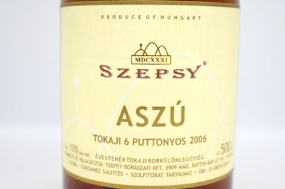 Tokaji Aszu 6 Puttonyos 2006 - Szepsy Itsvan
