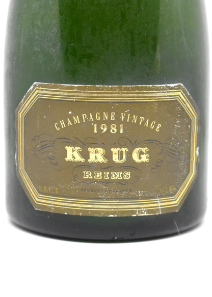 Meilleur Champagne de 1981 ? Krug Vintage