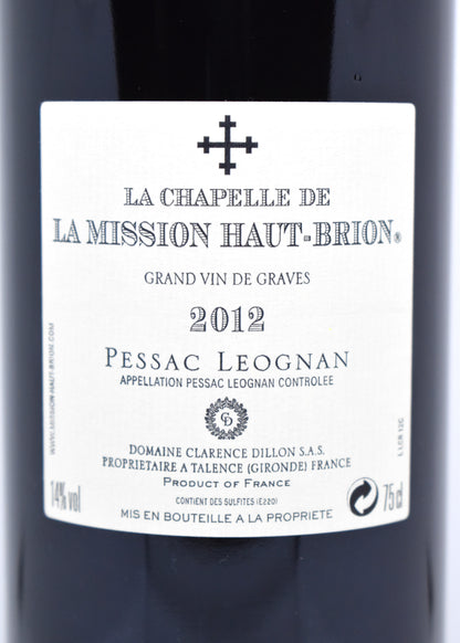 The Chapel of the Haut-Brion Mission 2012 - Pessac-Léognan