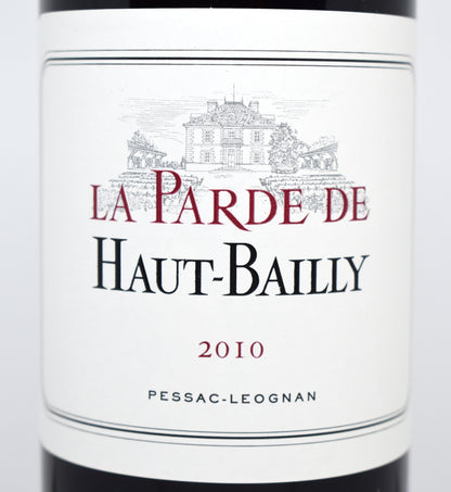 Second vin du Château Haut Bailly 2010 - Péssac Léognan au meilleur prix