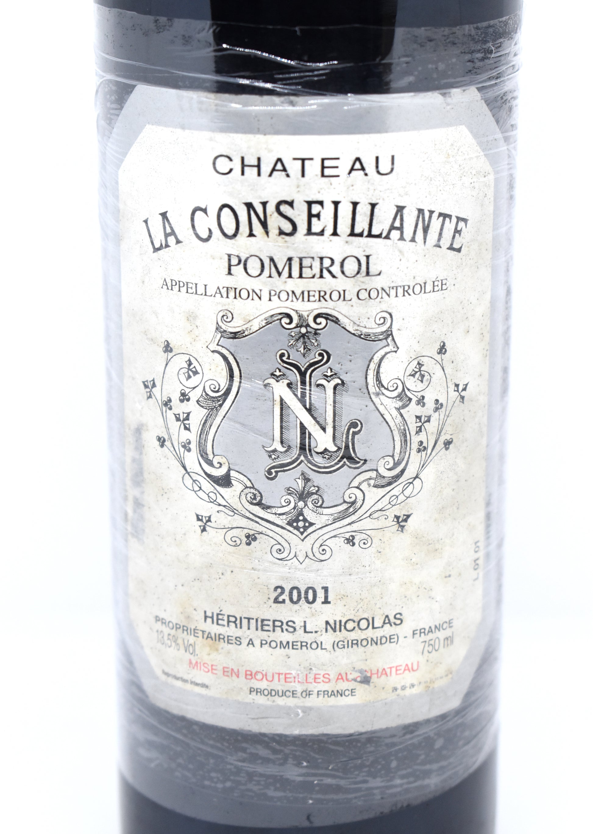 Étiquette Château La Conseillante 2001 Bordeaux Grand Vin