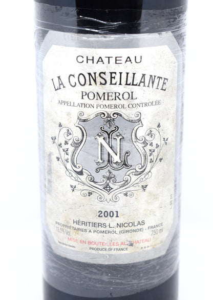 Étiquette Château La Conseillante 2001 Bordeaux Grand Vin